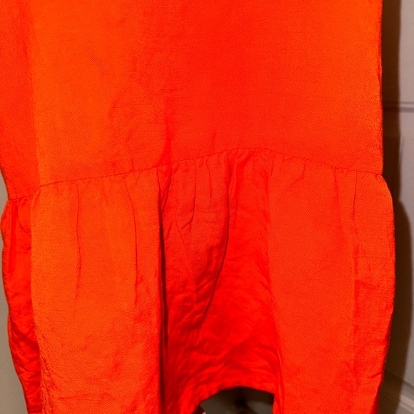 Loft orange Linen shift dress - Picture 9 of 10